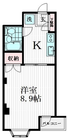 自由が丘富貴の物件間取画像